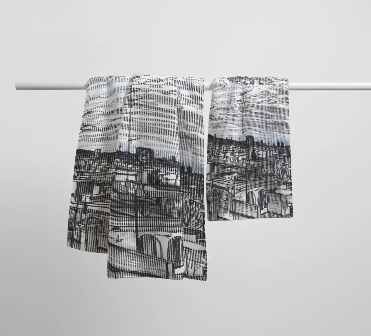 Nuvole diffuse asciugamano da bagno da Asobōze