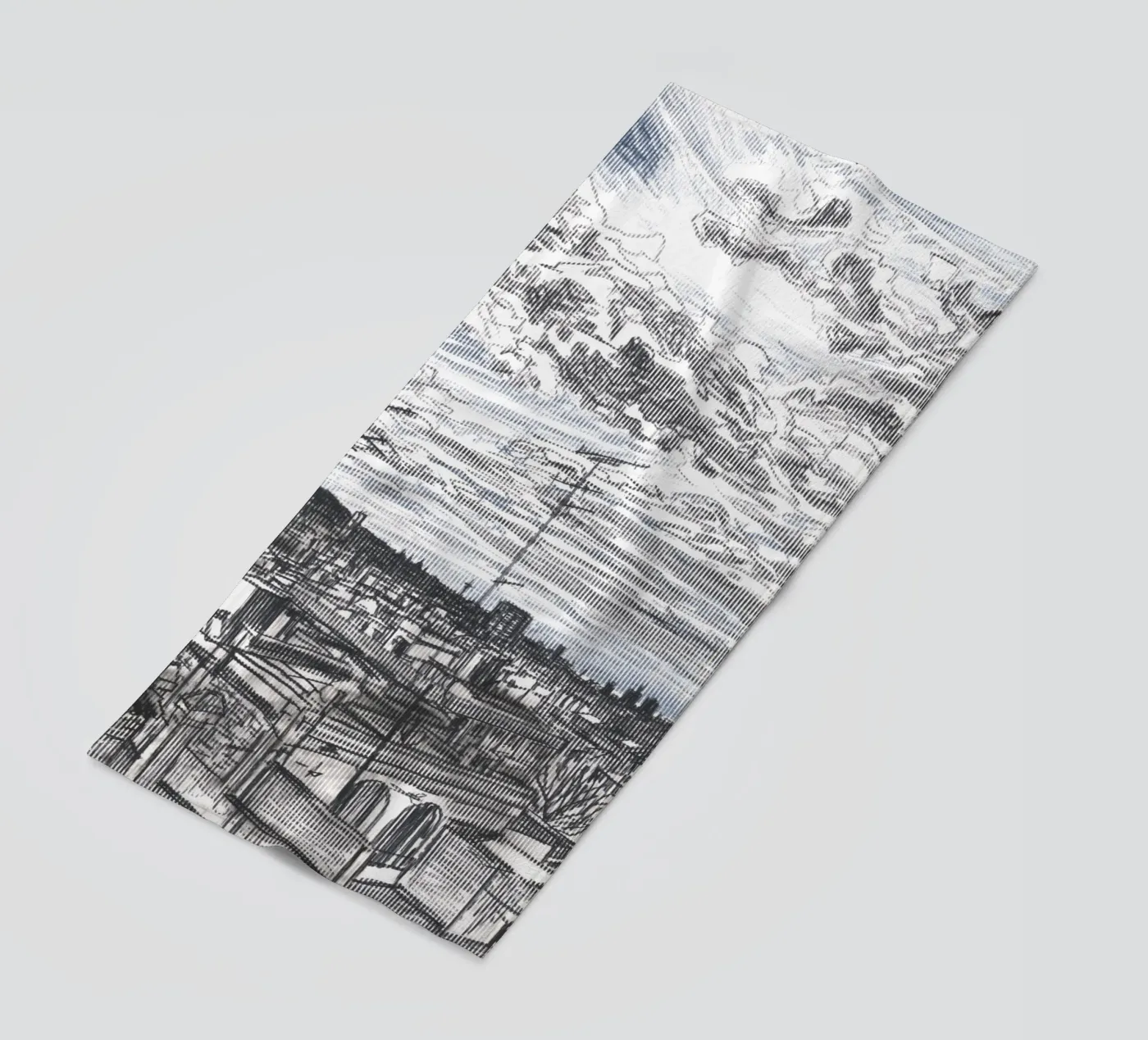 Spreading Clouds beach towel by Asobōze