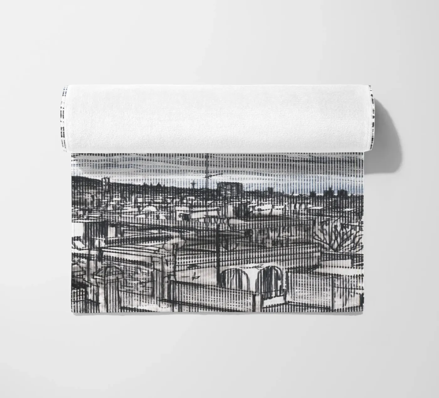 Spreading Clouds beach towel by Asobōze