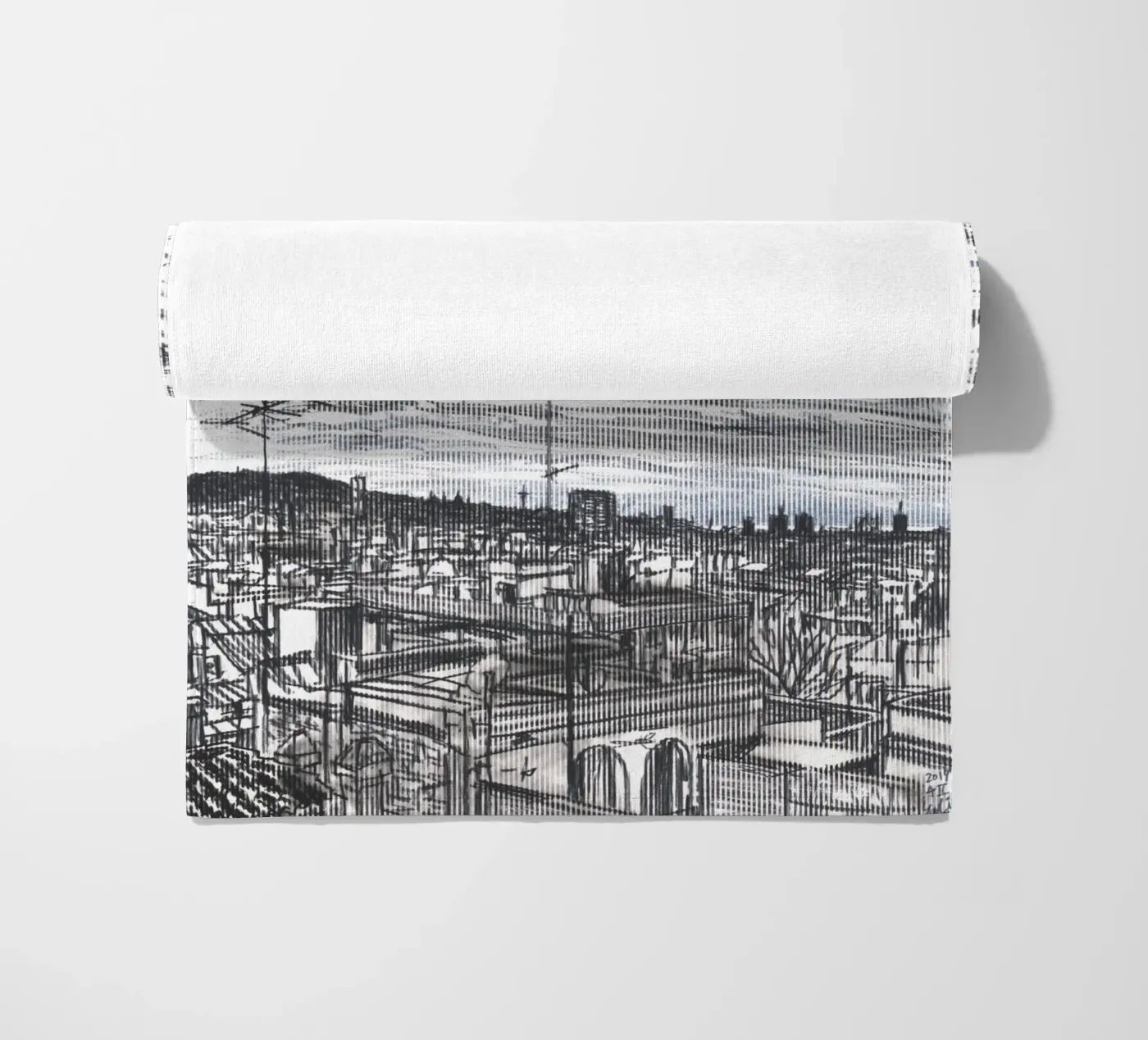 Spreading Clouds beach towel by Asobōze