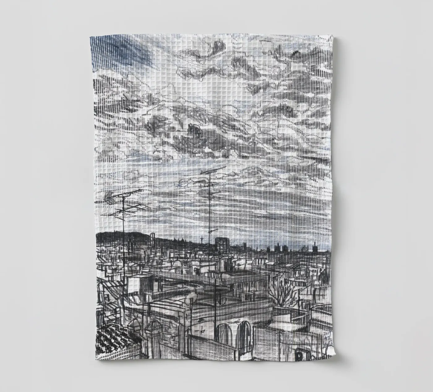 Des nuages qui s'étendent torchon de Asobōze