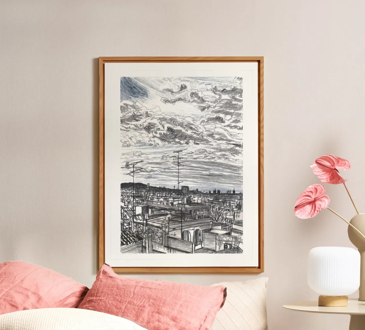 Nuvole diffuse alluminio dibond da Asobōze