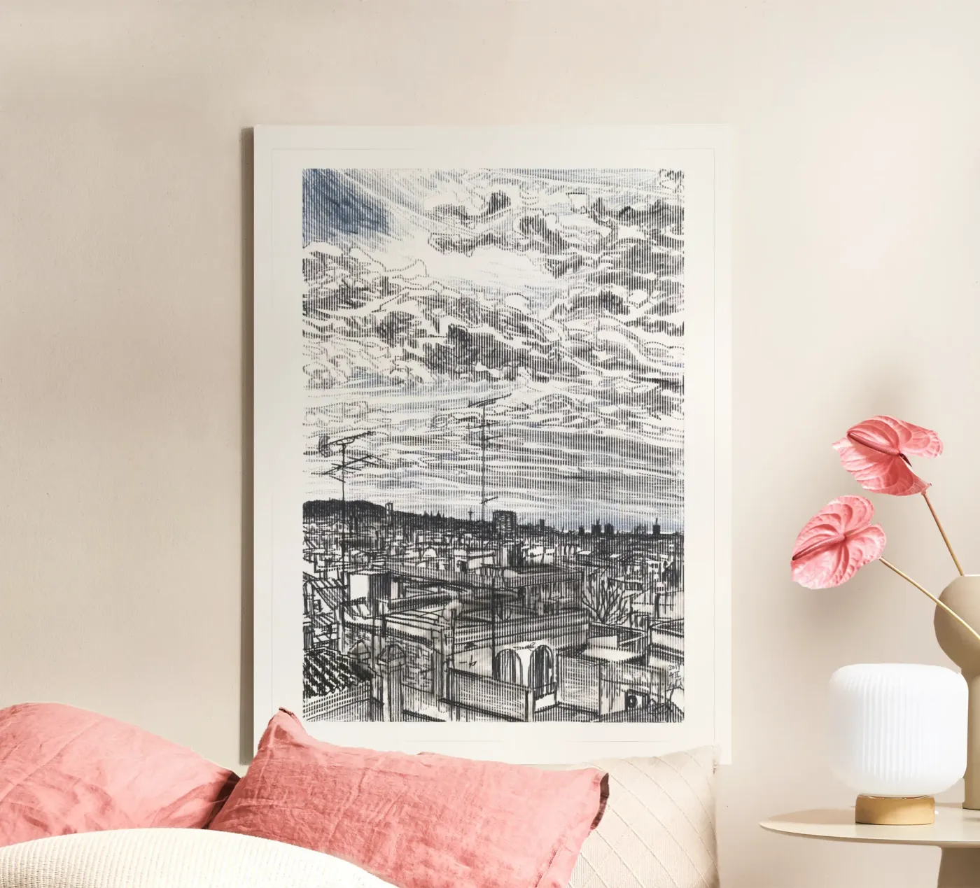 Spreading Clouds canvas by Asobōze