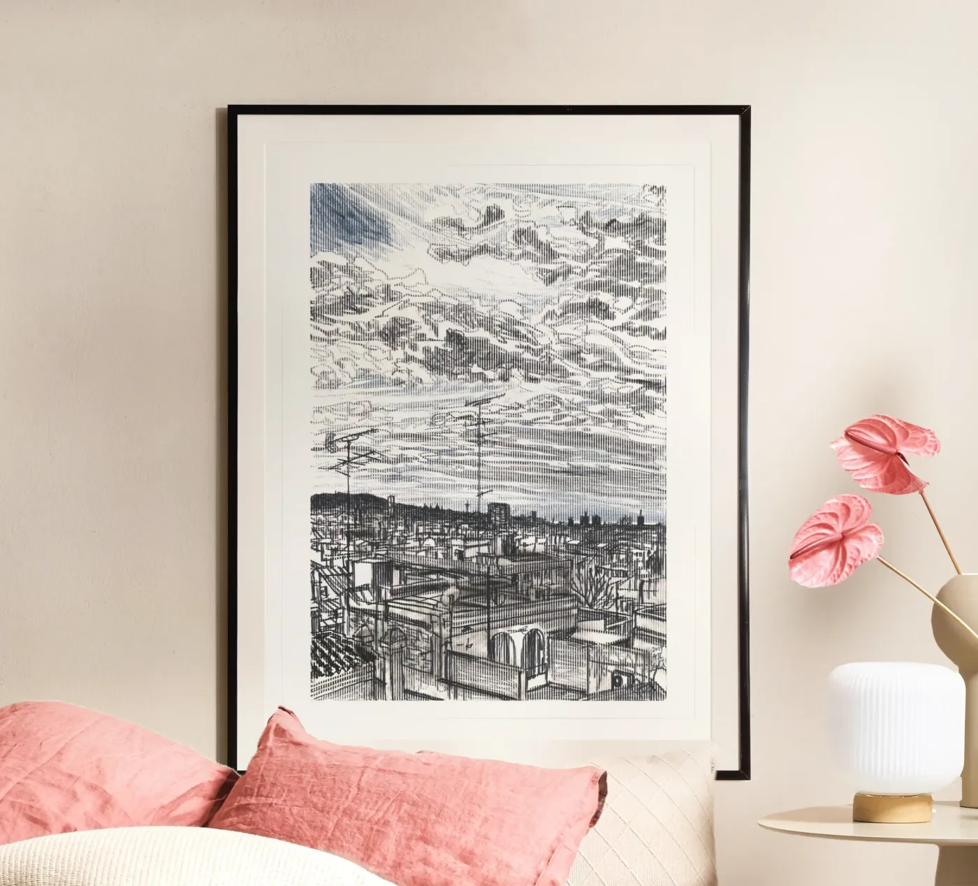Sich ausbreitende Wolken Poster von Asobōze