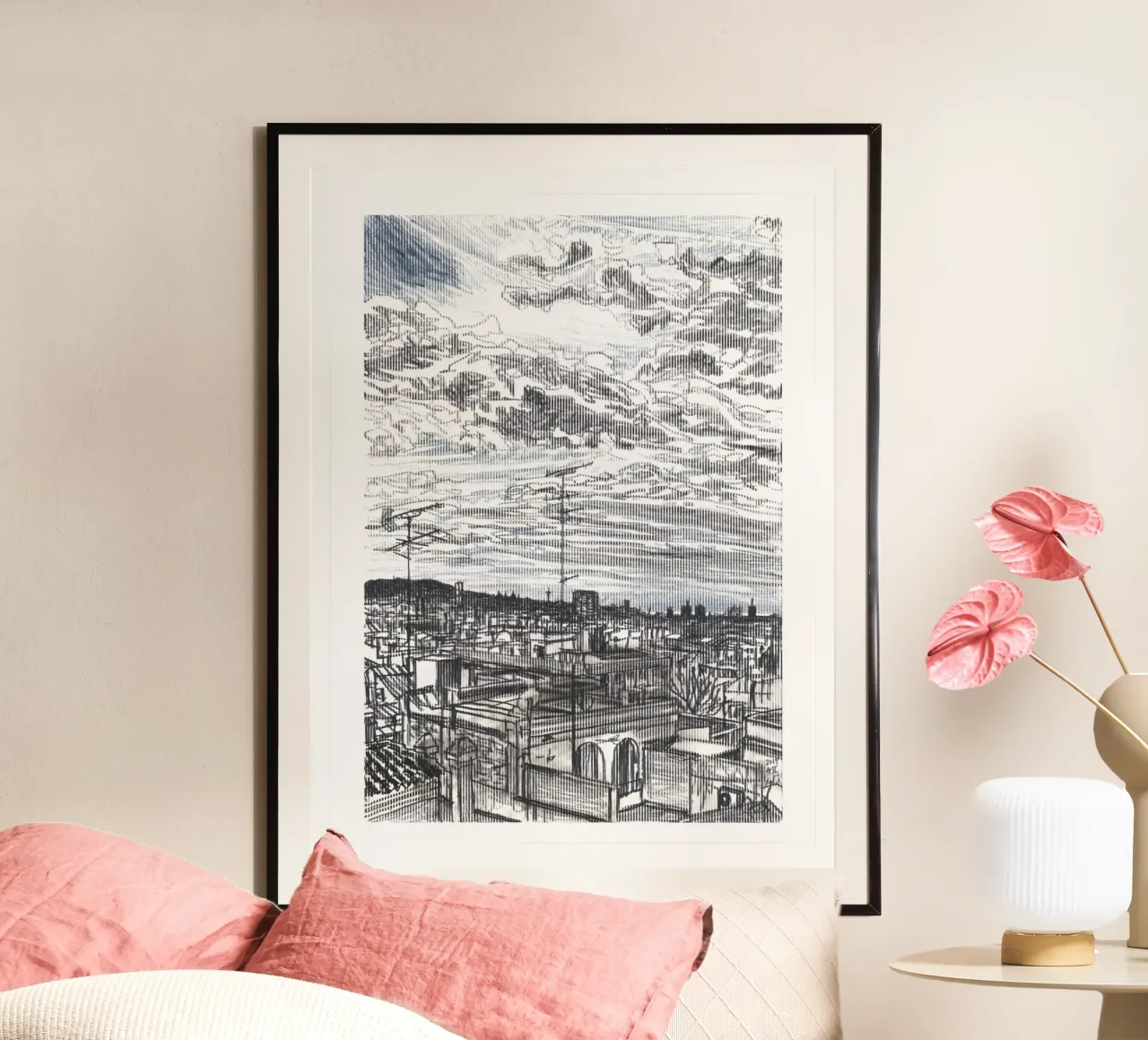 Nuvole diffuse poster da Asobōze