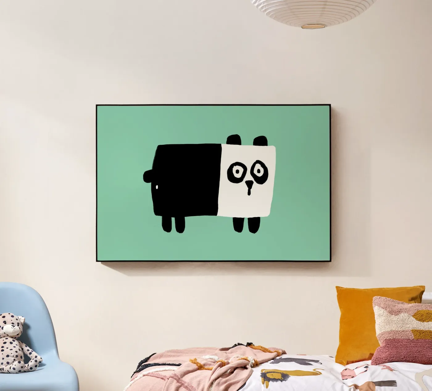 Panda acrylic glass by aucontraire