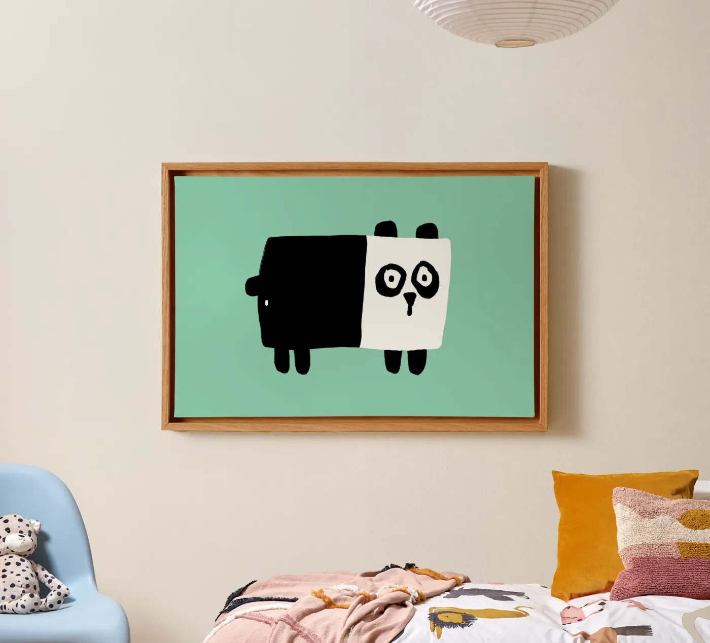 Panda canvas by aucontraire