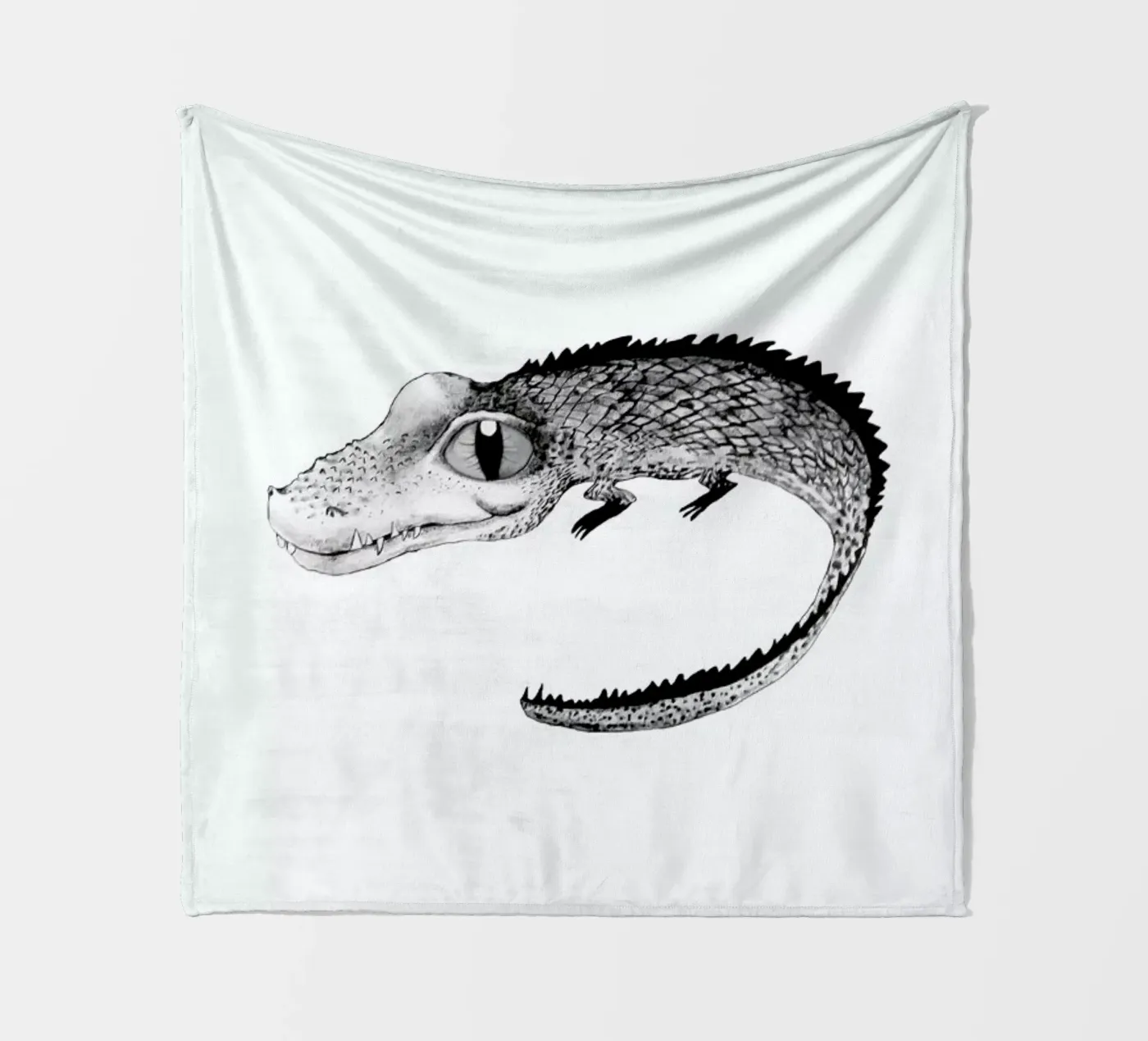 Crocodile fleece blanket by Tvinkla