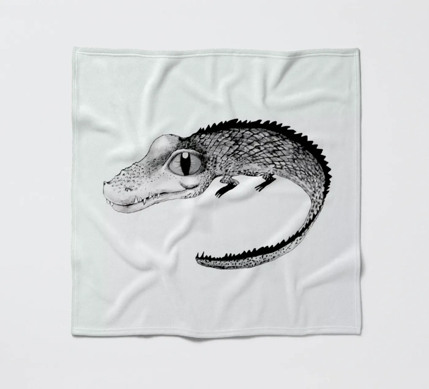 Crocodile fleece blanket by Tvinkla