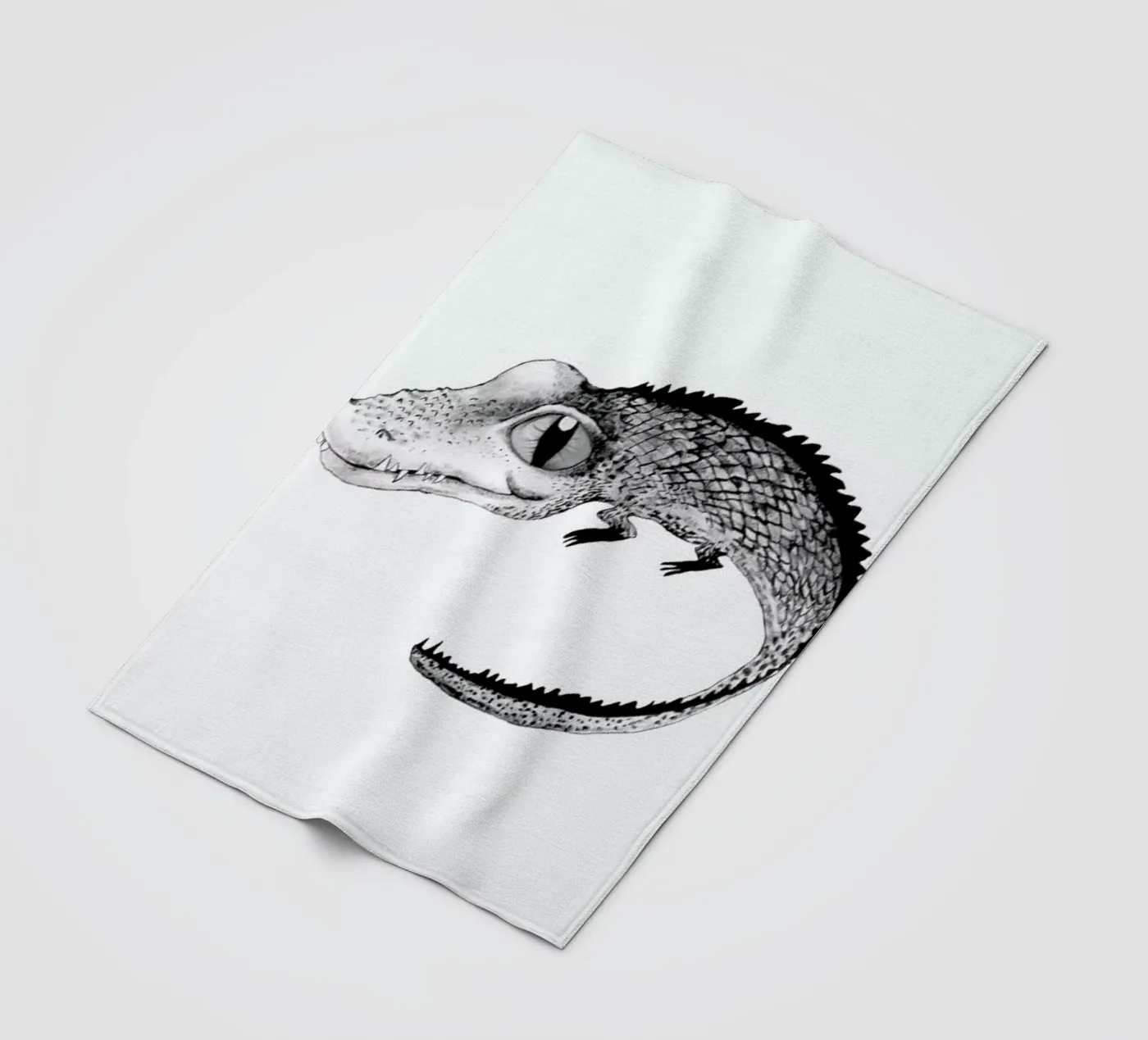 Crocodile fleece blanket by Tvinkla