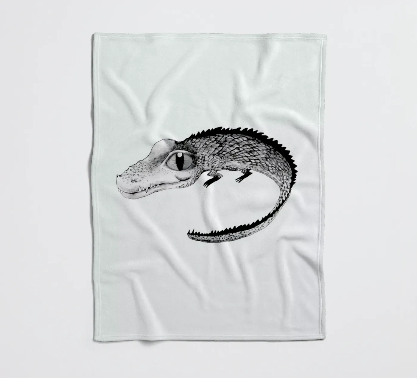 Crocodile fleece blanket by Tvinkla