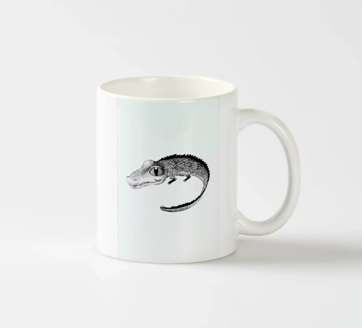 Crocodile ceramic mug by Tvinkla