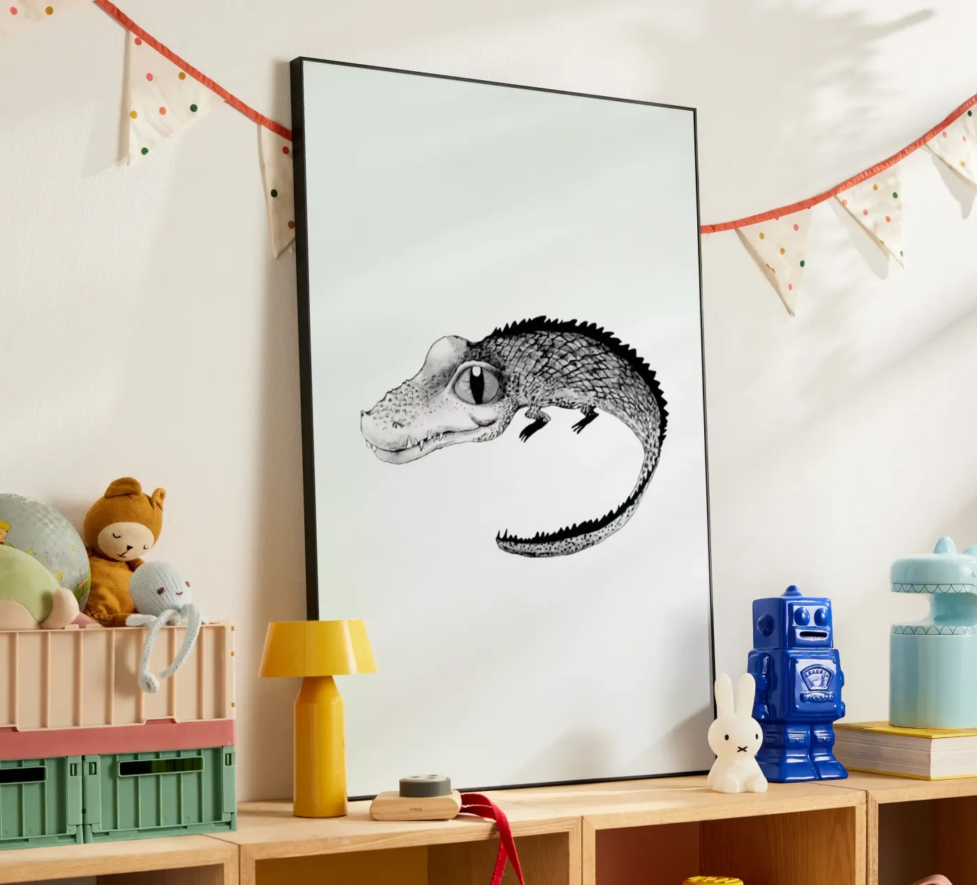 Crocodile alluminio dibond da Tvinkla