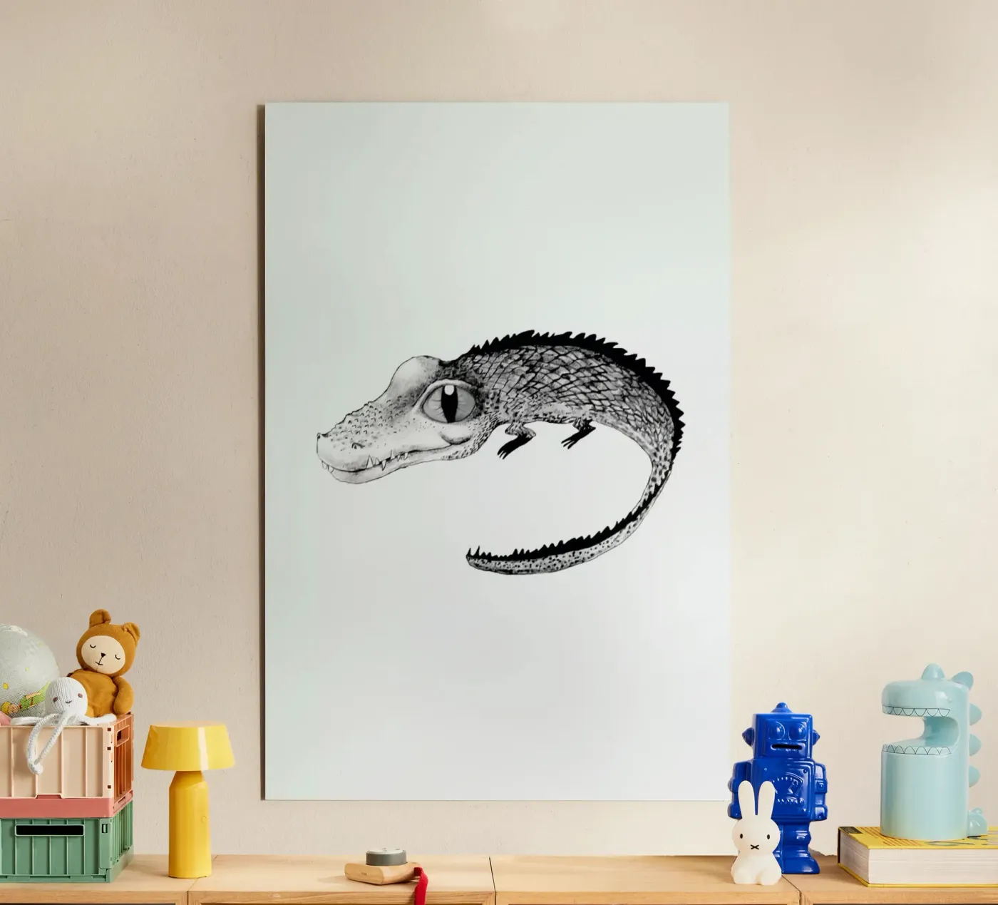 Crocodile alluminio dibond da Tvinkla