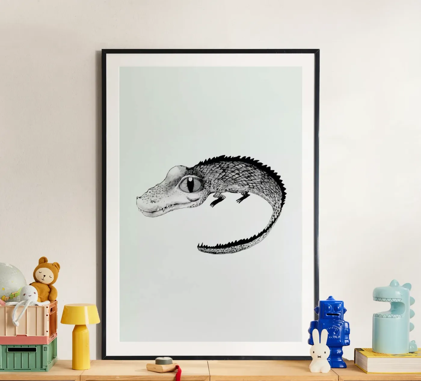 Crocodile poster van Tvinkla