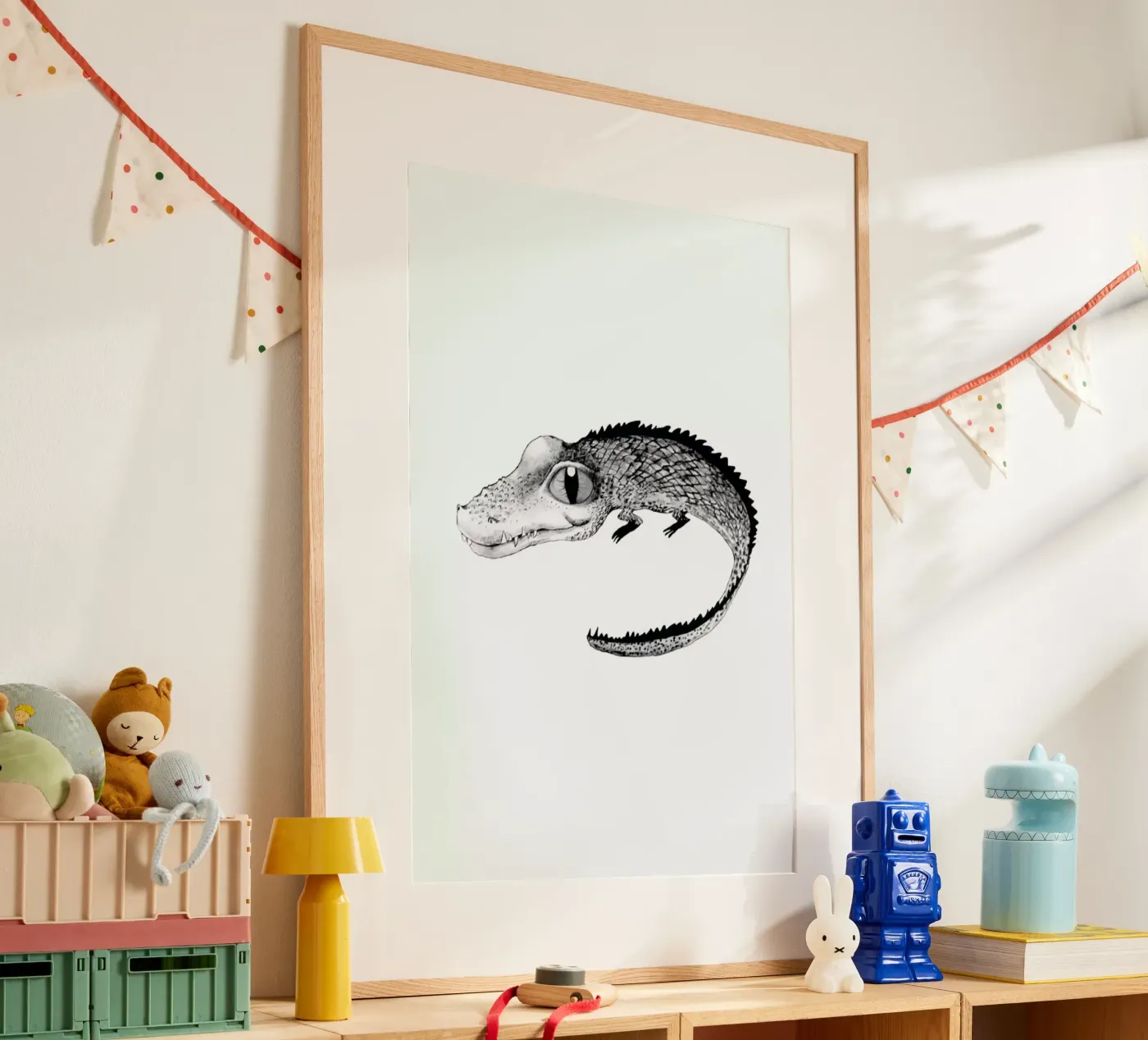 Crocodile poster van Tvinkla
