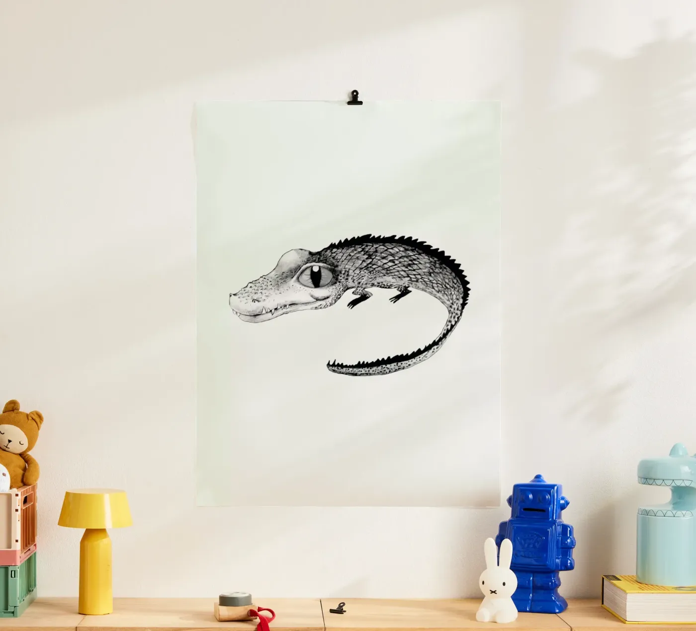 Crocodile poster van Tvinkla