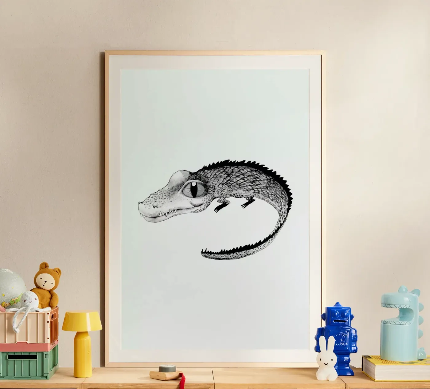 Crocodile poster van Tvinkla