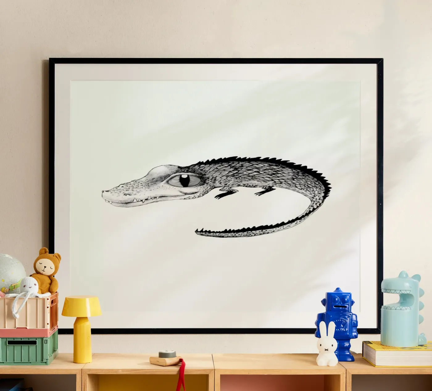 Crocodile poster van Tvinkla
