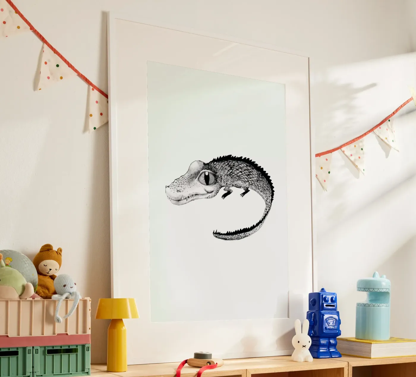 Crocodile poster van Tvinkla