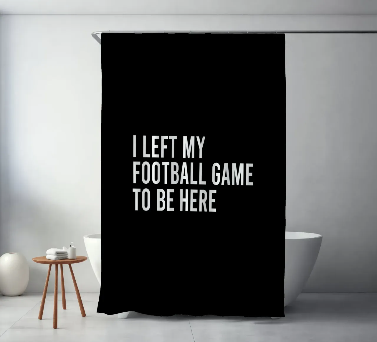 I left my football game to be here tenda da doccia da happieeagle