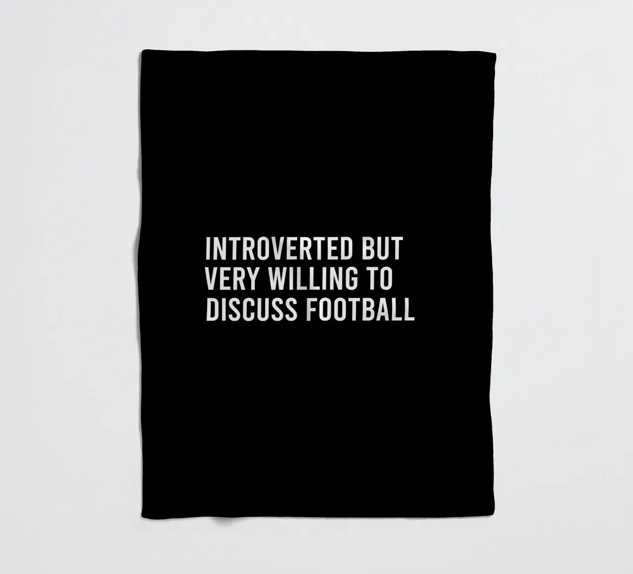 Introverted but very willing to discuss football Fleecedecke von happieeagle