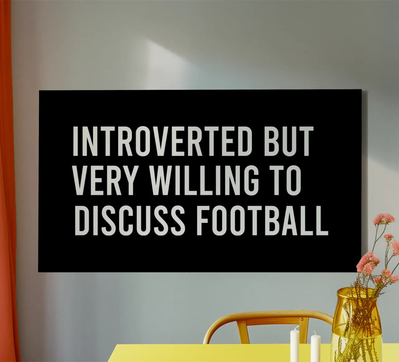 Introverted but very willing to discuss football tela da happieeagle