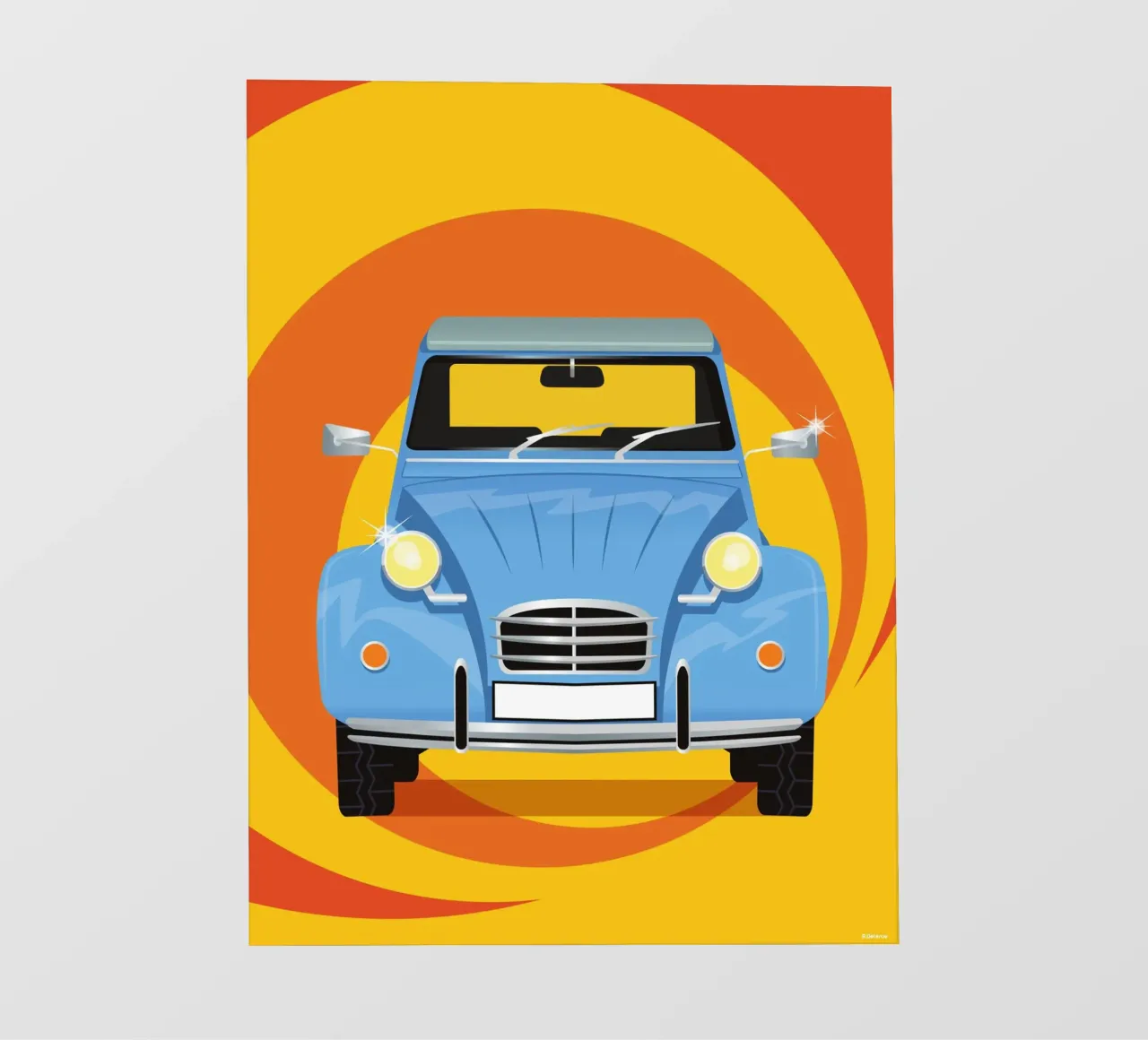 CITROEN 2CV telo in pvc da Raphaël Delerue
