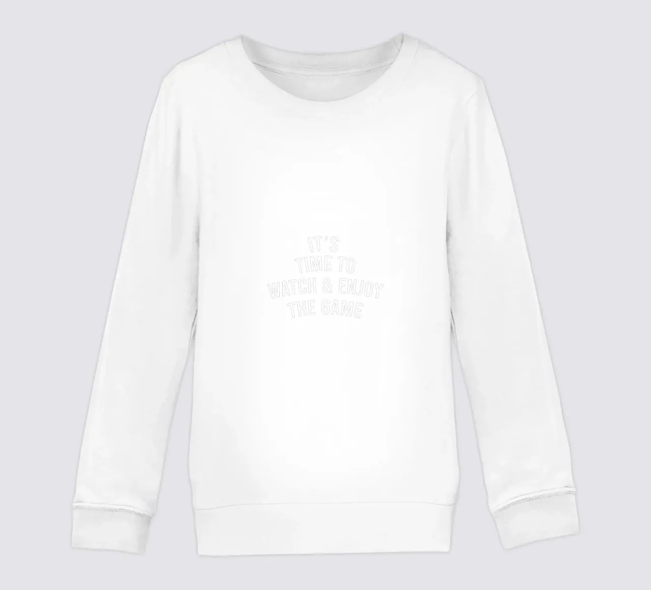 it's time to watch and enjoy the game kids sweatshirt by happieeagle