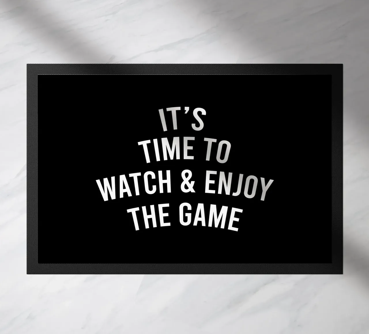 it's time to watch and enjoy the game Fußmatte von happieeagle