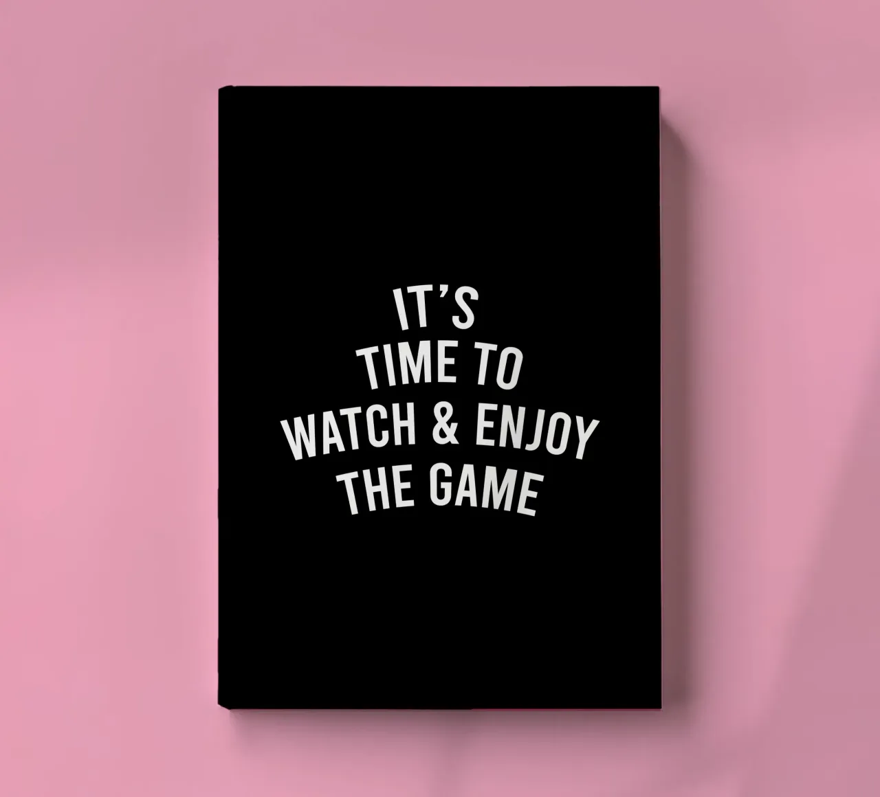 it's time to watch and enjoy the game Notizbuch von happieeagle