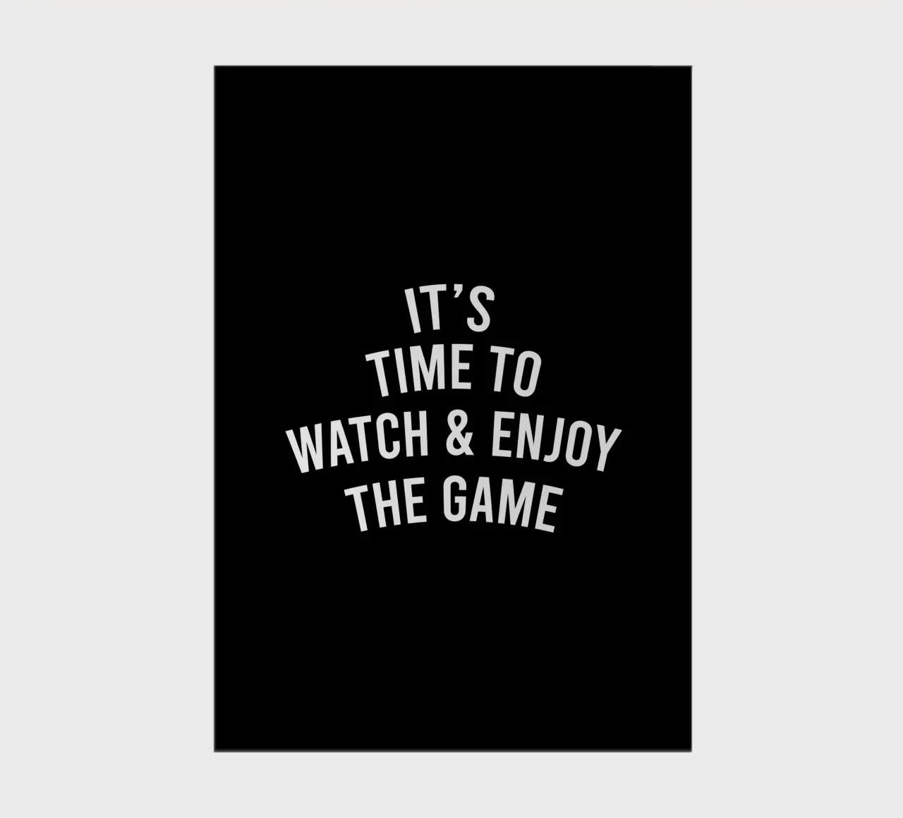 it's time to watch and enjoy the game Notizbuch von happieeagle
