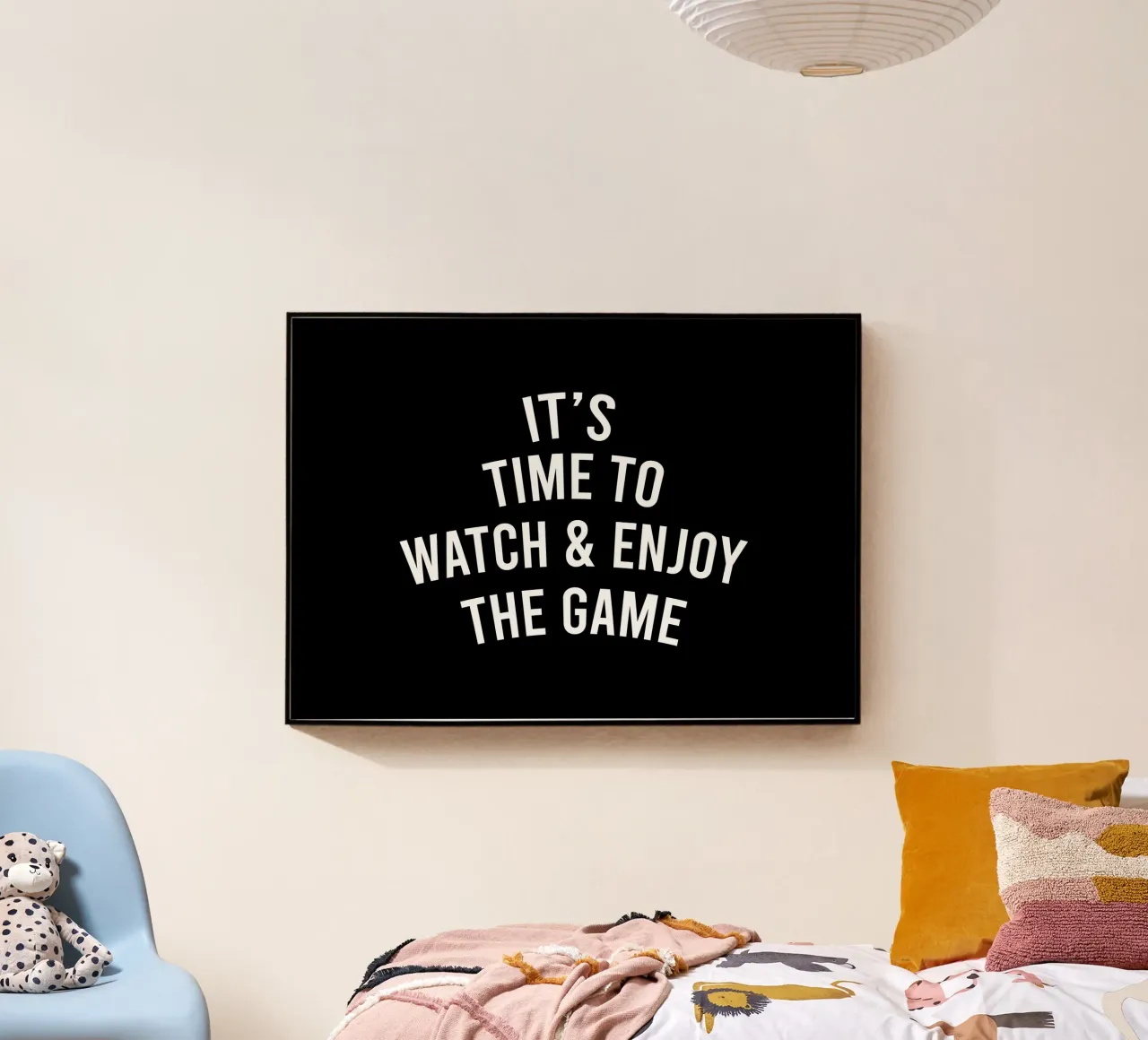 it's time to watch and enjoy the game acryl van happieeagle