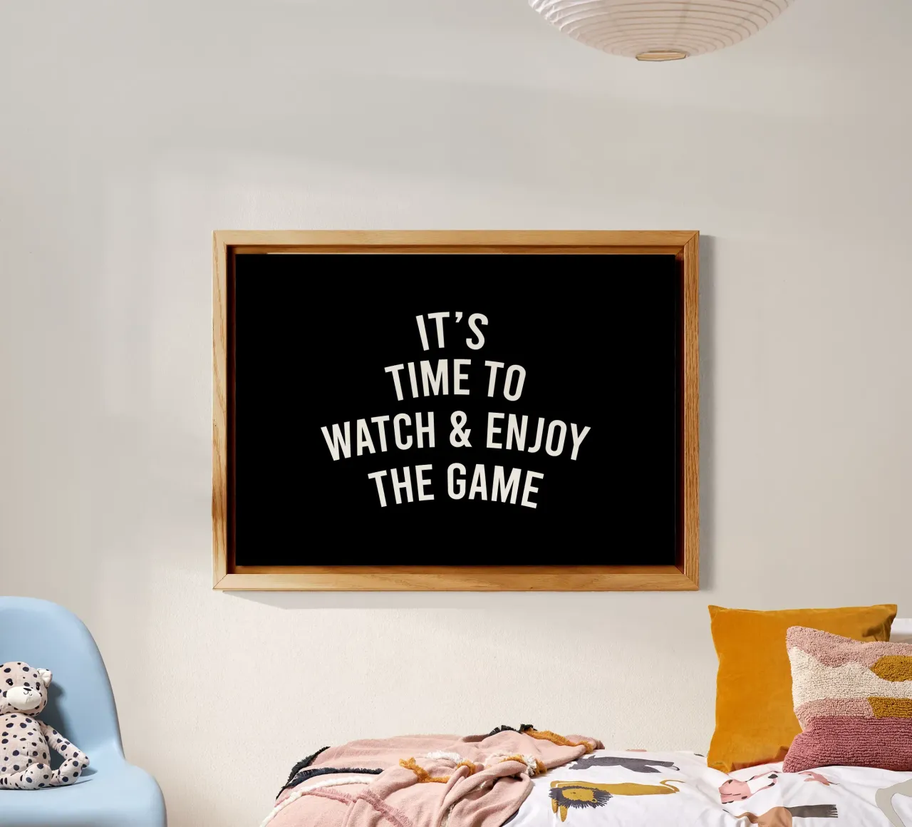 it's time to watch and enjoy the game alluminio dibond da happieeagle