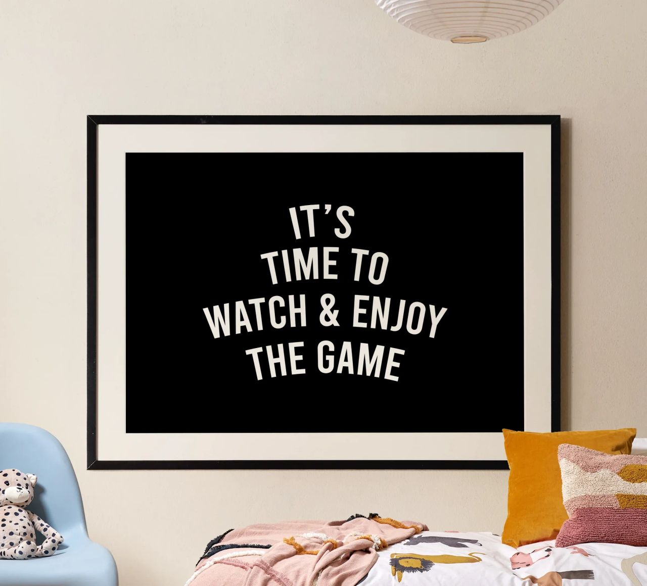 it's time to watch and enjoy the game poster da happieeagle