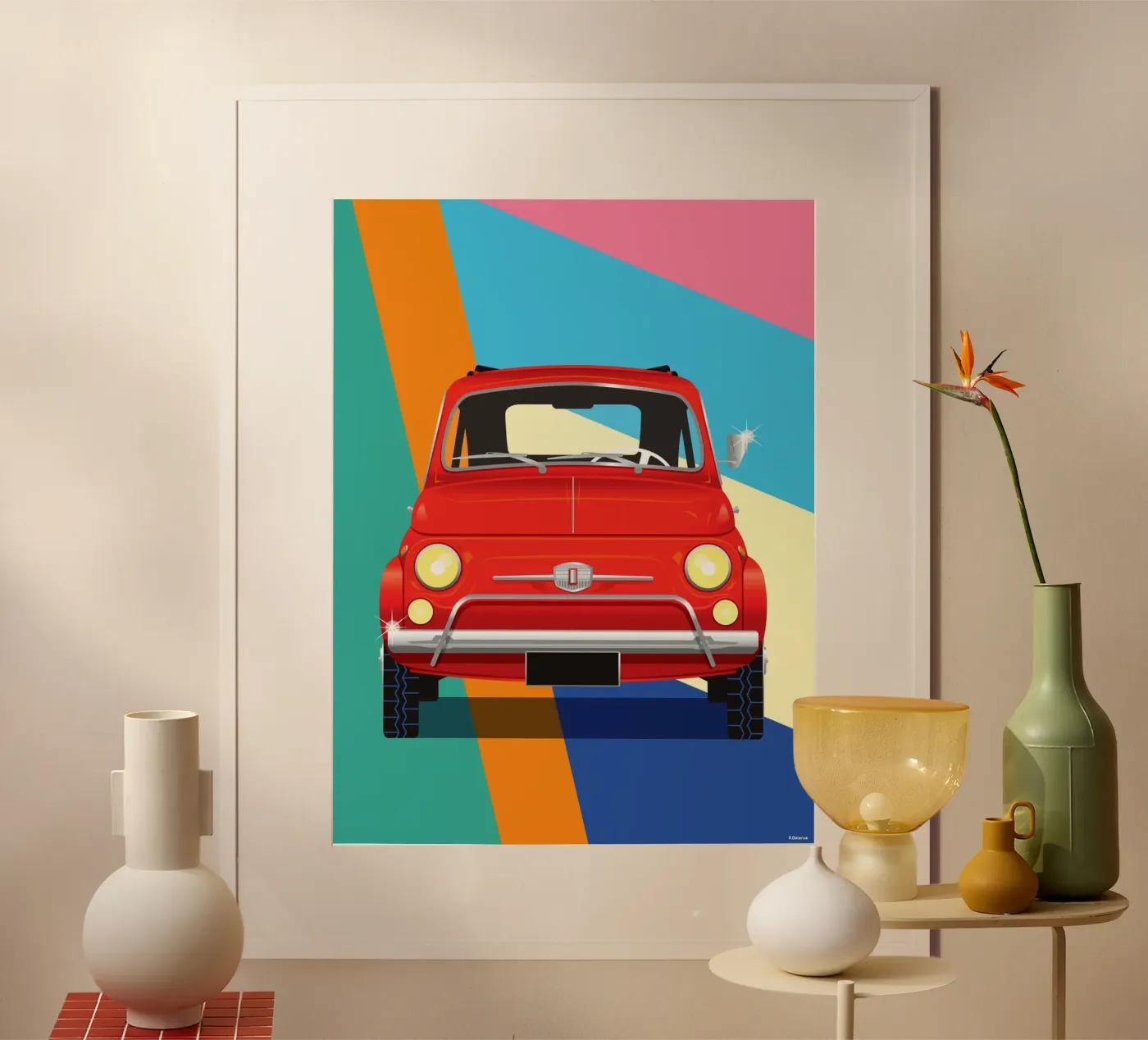 FIAT 500 poster da Raphaël Delerue