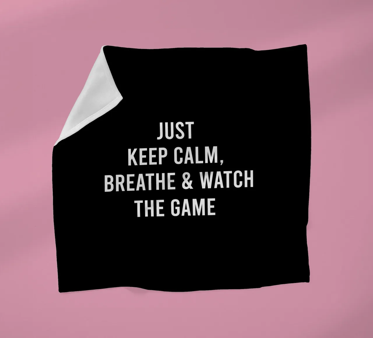 Just keep calm, breathe and watch the game coperta in pile da happieeagle
