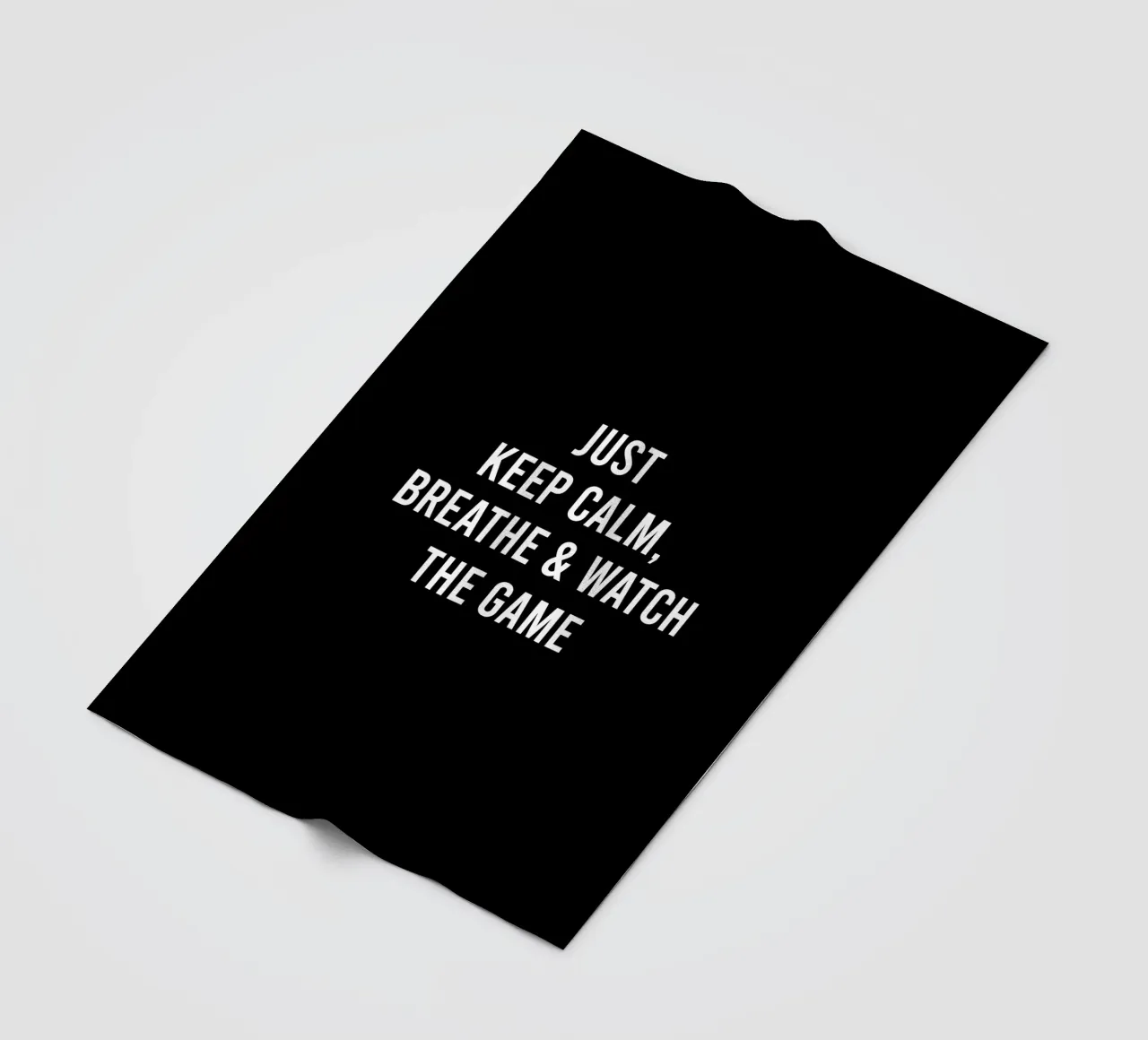 Just keep calm, breathe and watch the game coperta in pile da happieeagle