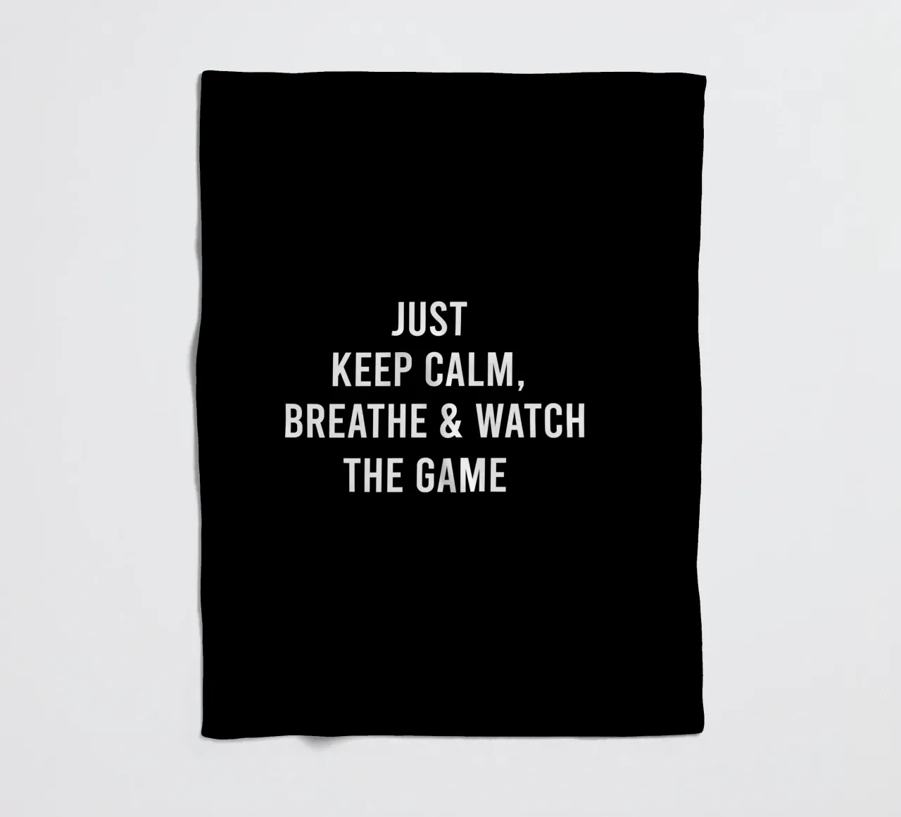 Just keep calm, breathe and watch the game coperta in pile da happieeagle