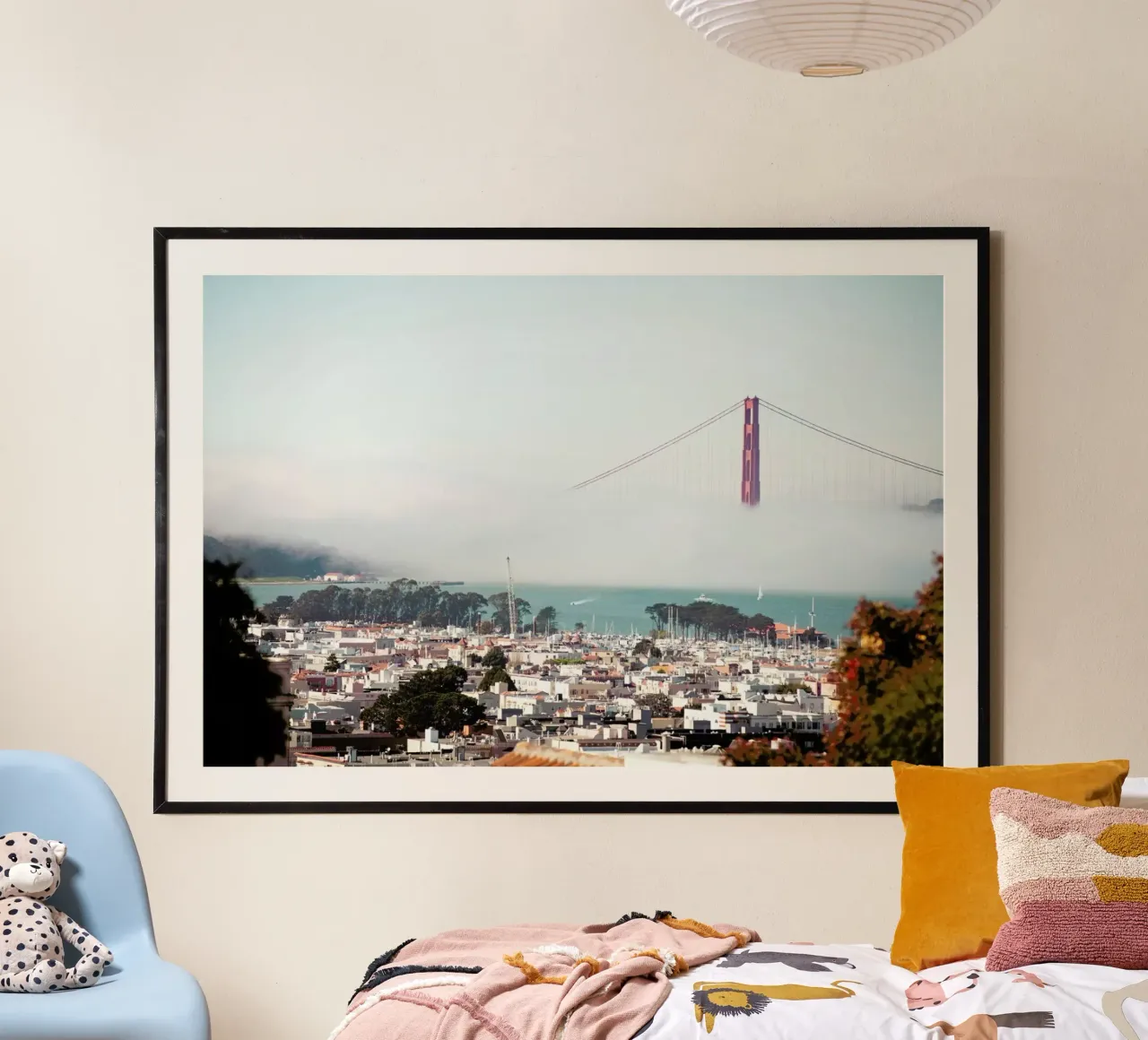 Golden Gate Bridge carta hahnemühle da Flo Klein