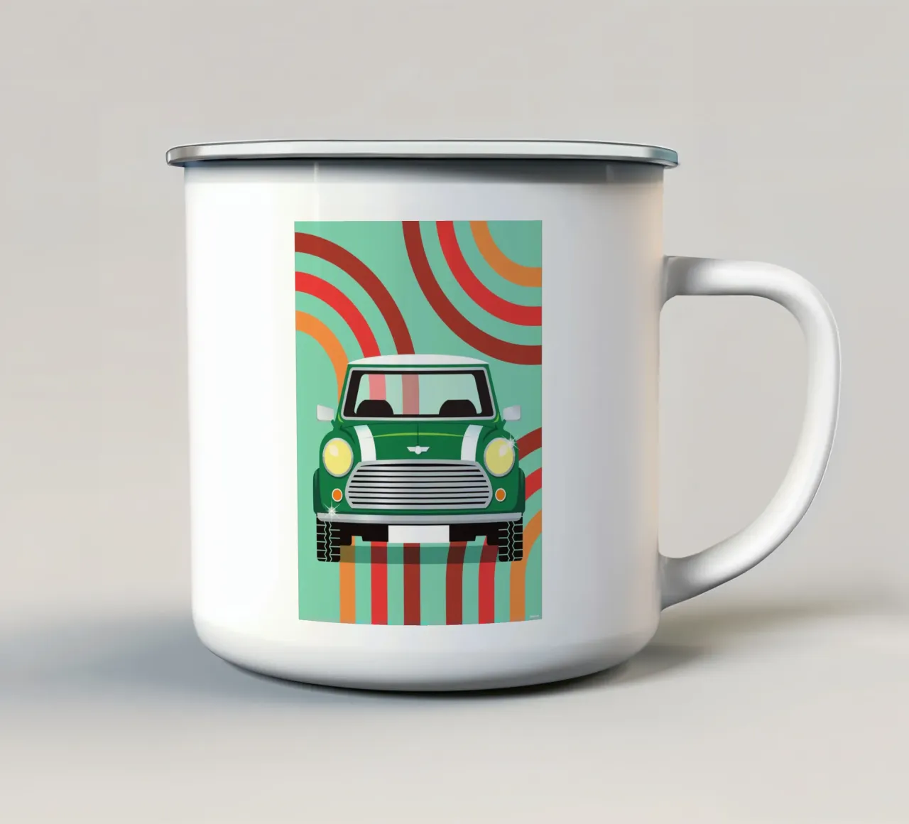 AUSTIN MINI tazza in smalto da Raphaël Delerue