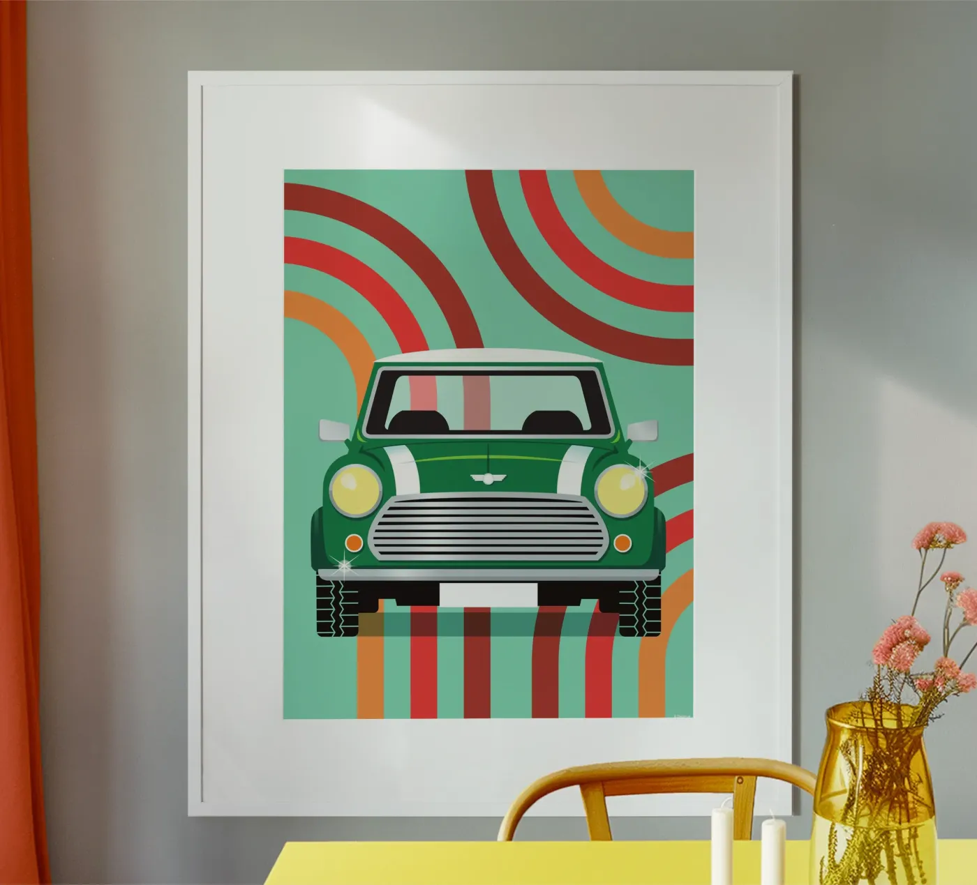 AUSTIN MINI Poster von Raphaël Delerue