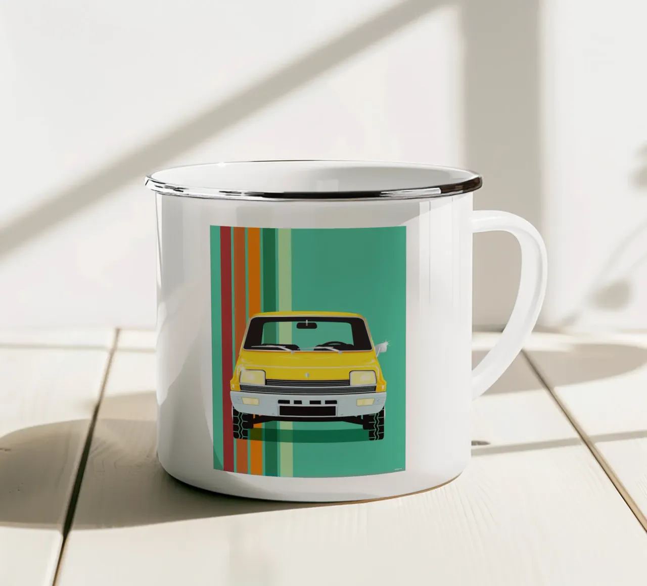 RENAULT 5 tazza in smalto da Raphaël Delerue