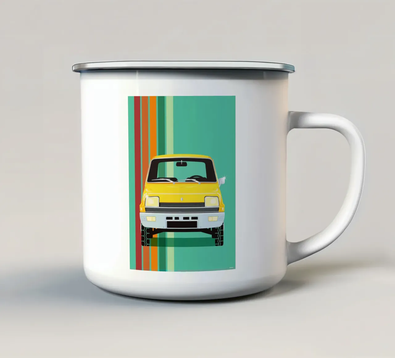 RENAULT 5 tazza in smalto da Raphaël Delerue