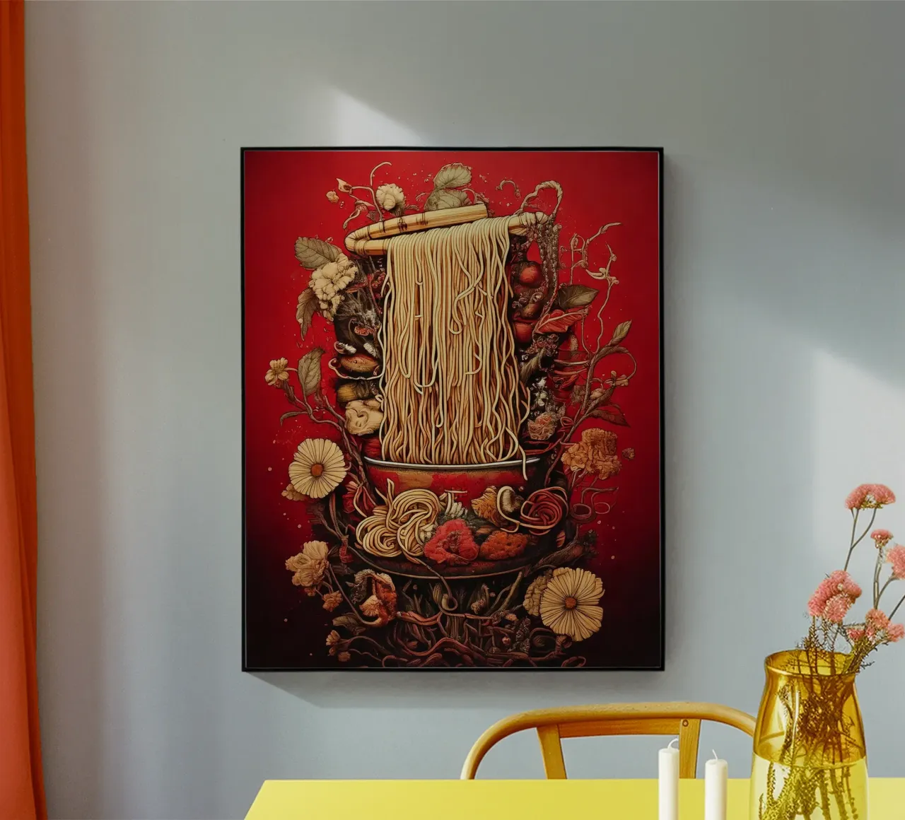 Ramen flowers plexiglass da tylerstudio