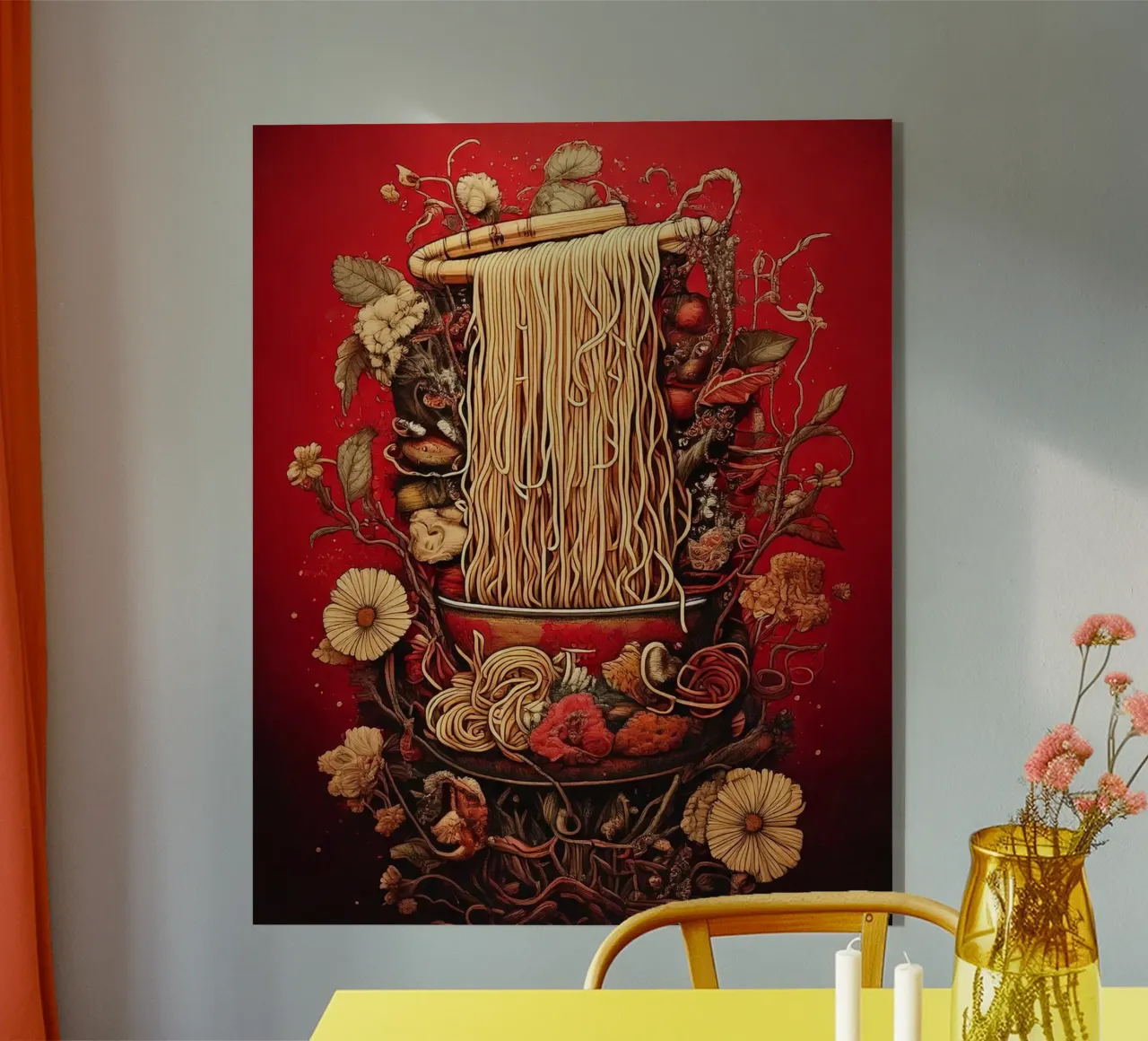Ramen flowers plexiglass da tylerstudio