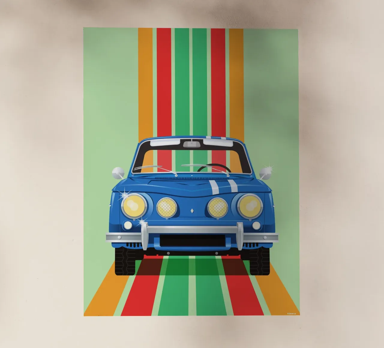 RENAULT 8 pellicola backlit da Raphaël Delerue