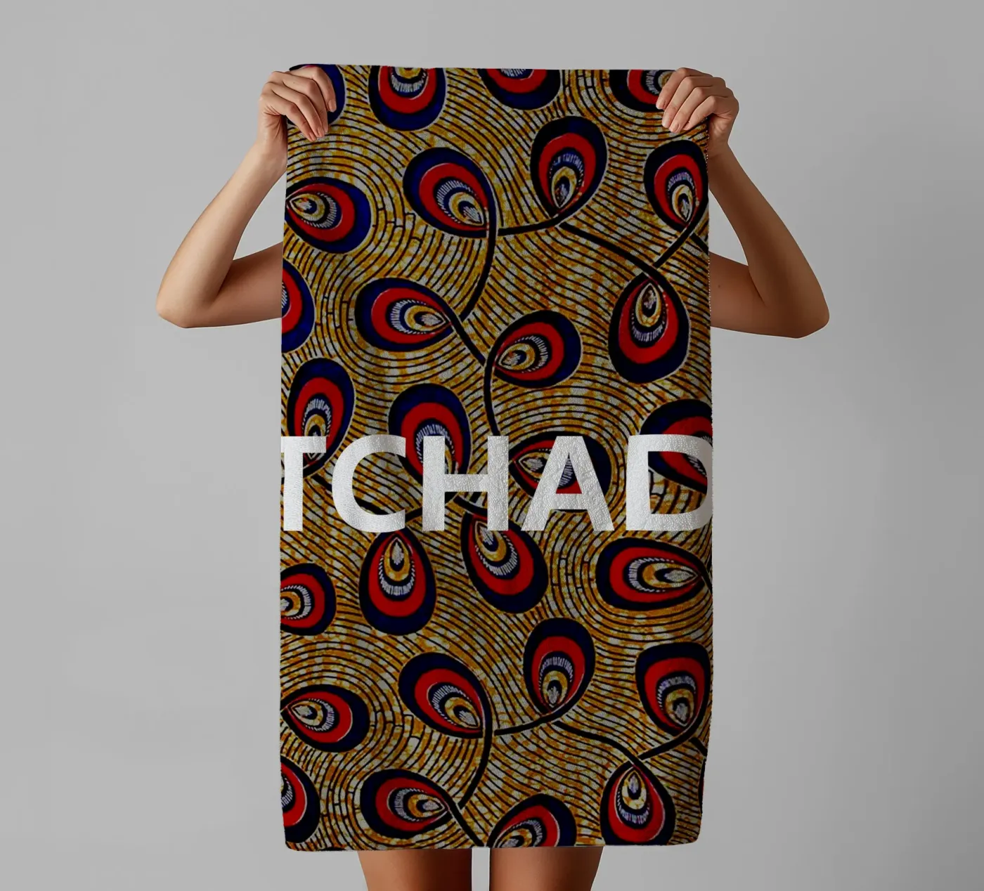 Tchad badhanddoek van Mathudace Créas