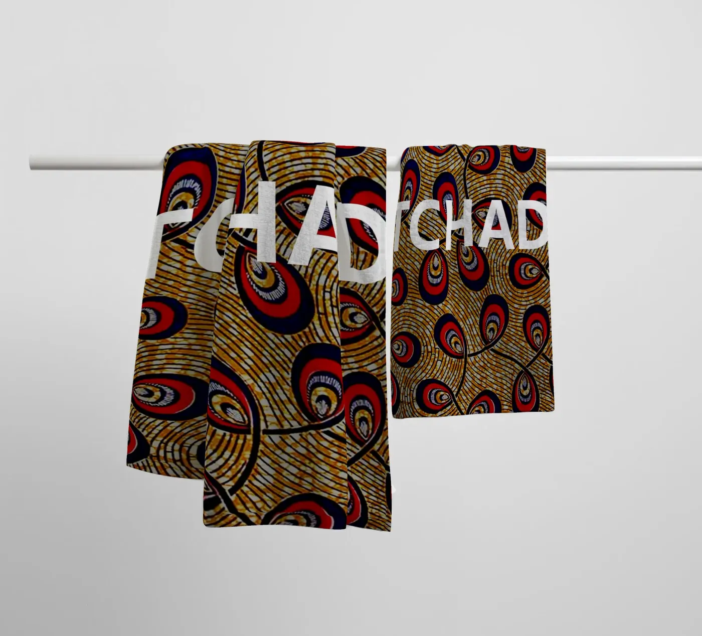 Tchad badhanddoek van Mathudace Créas