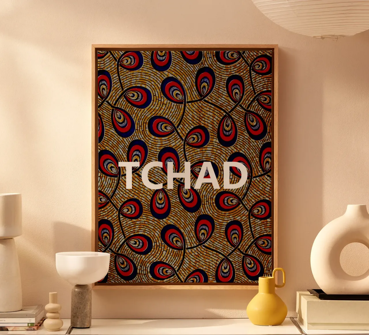Tchad canvas met Baklijst van Mathudace Créas